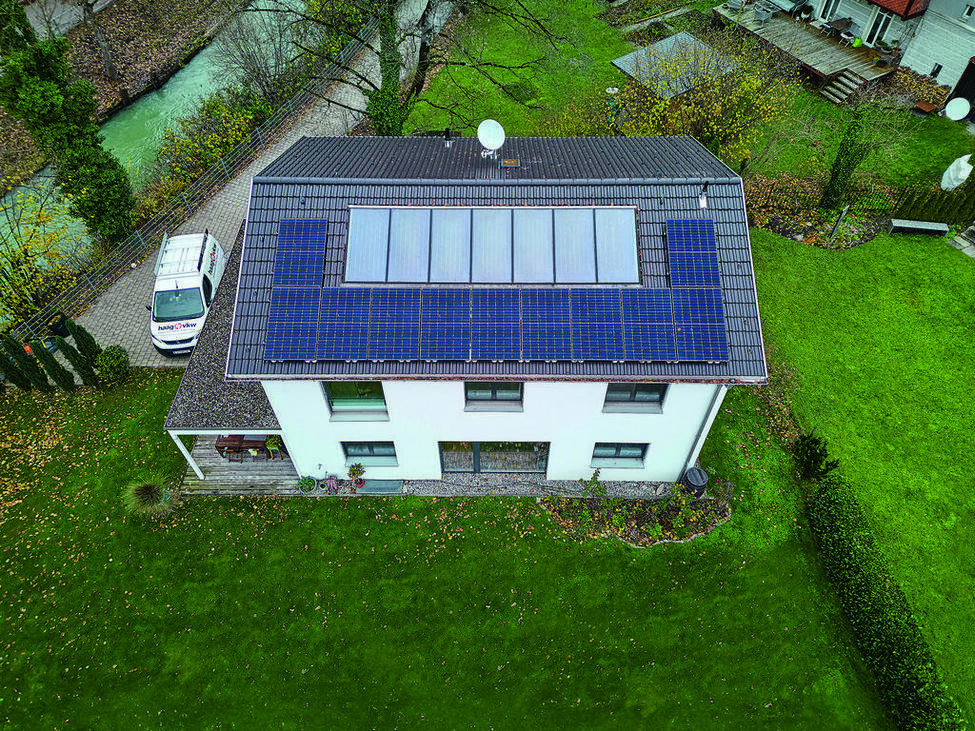 Einfamilienhaus-Photovoltaik